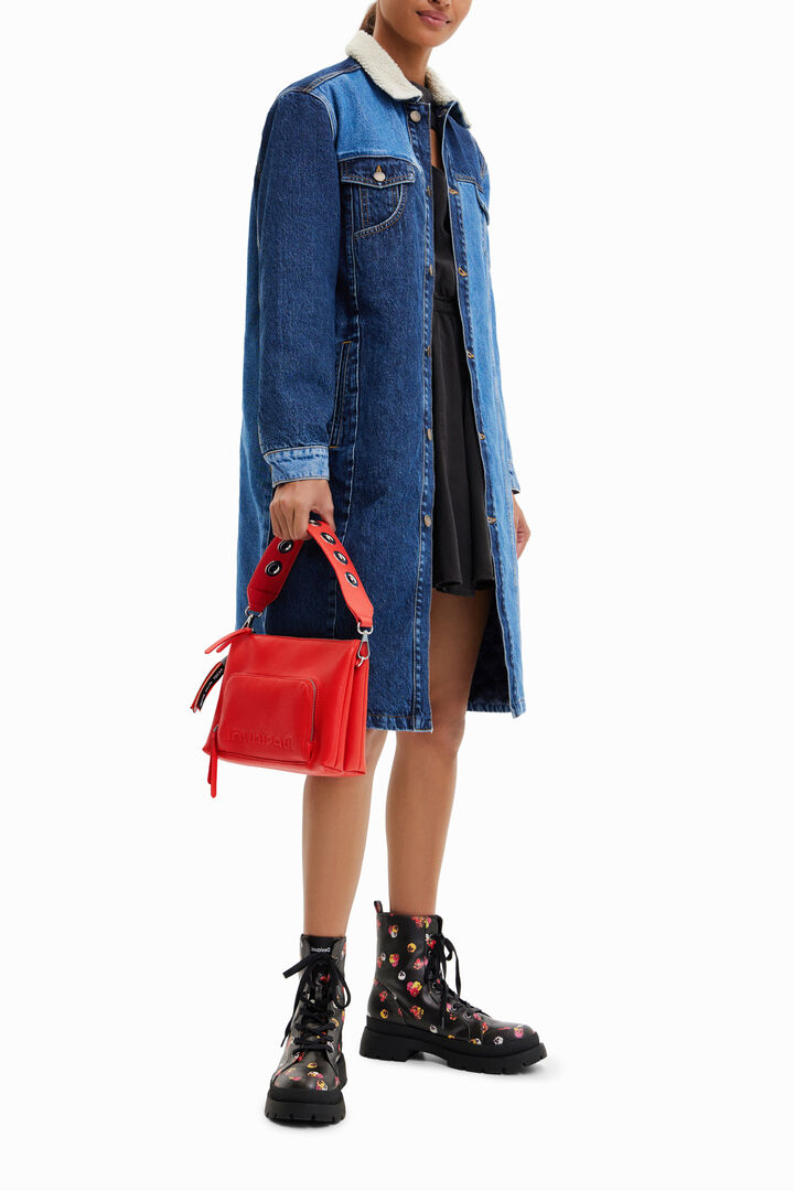 Small half-logo crossbody bag | Desigual