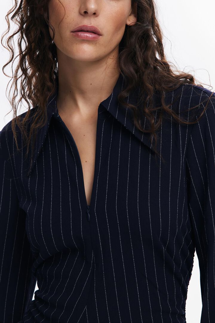 Striped slim dress