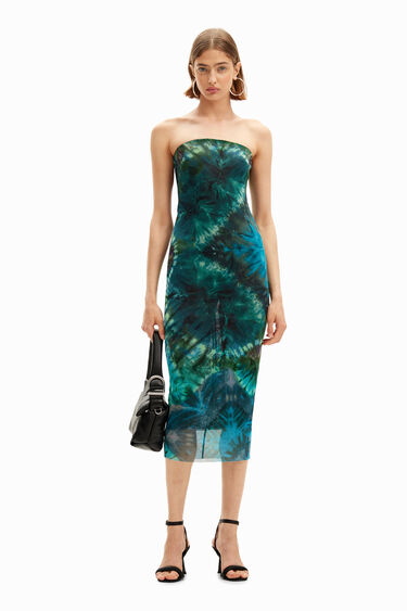 Sheath dress with cool floral print. | Desigual