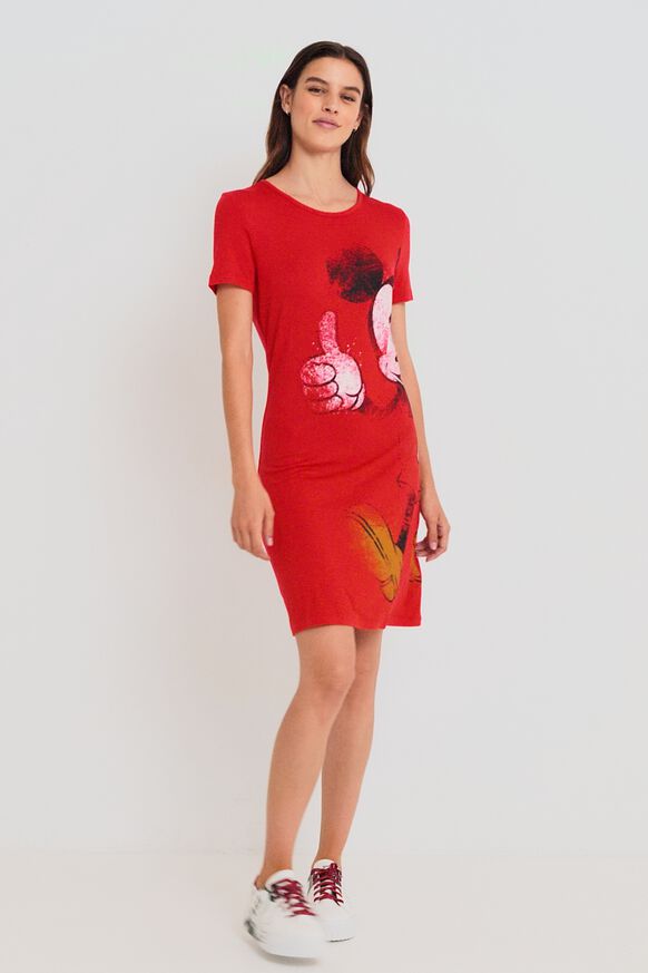 Sukienka koszulowa z Myszką Miki | Desigual