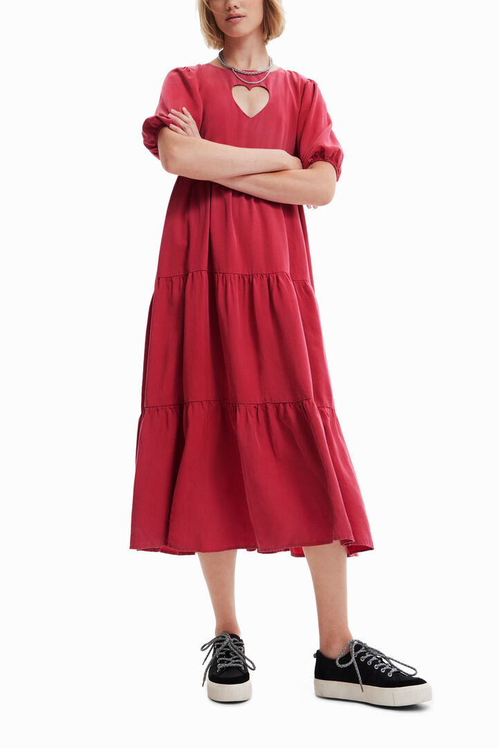 Vestido midi corazón | Desigual