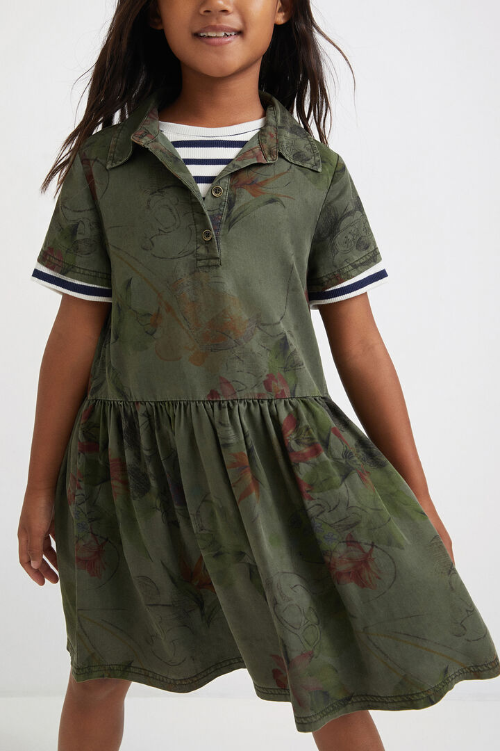 Vestido camuflaje floral | Desigual