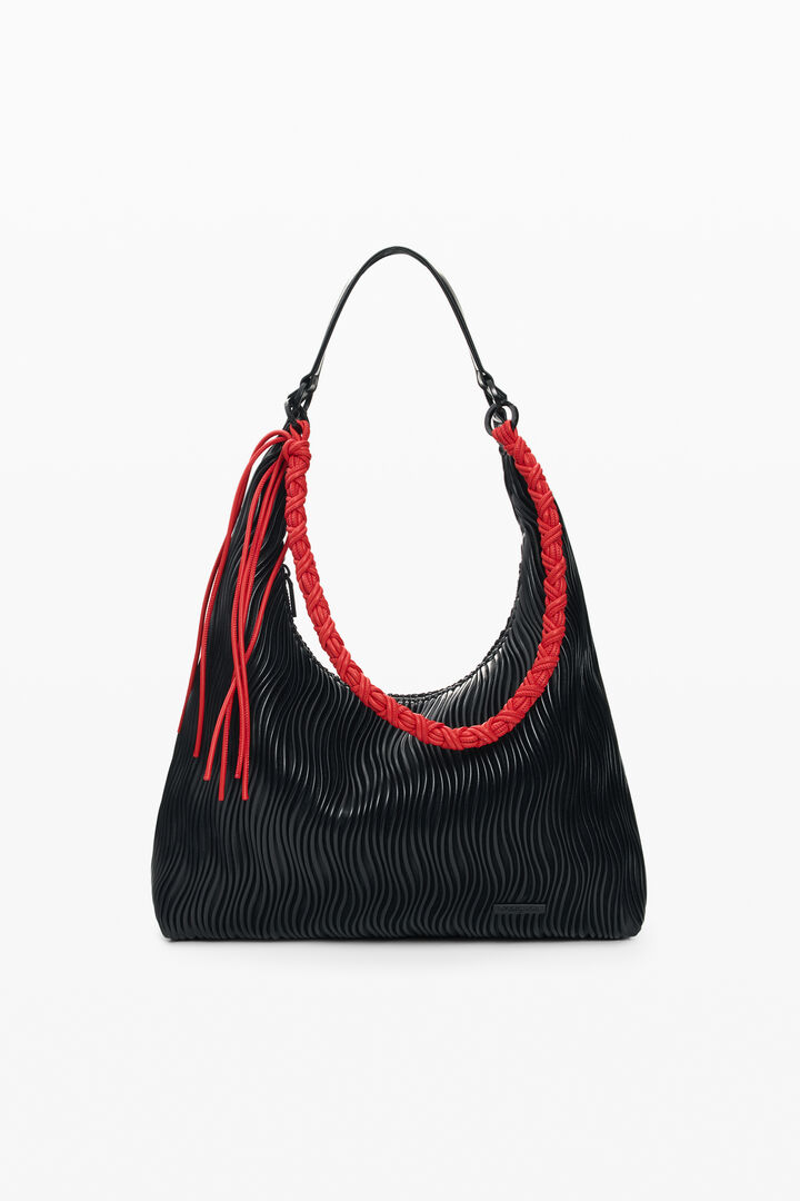 Middelgrote tas met reli&euml;f