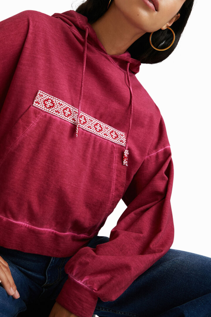 Sudadera corta canguro | Desigual