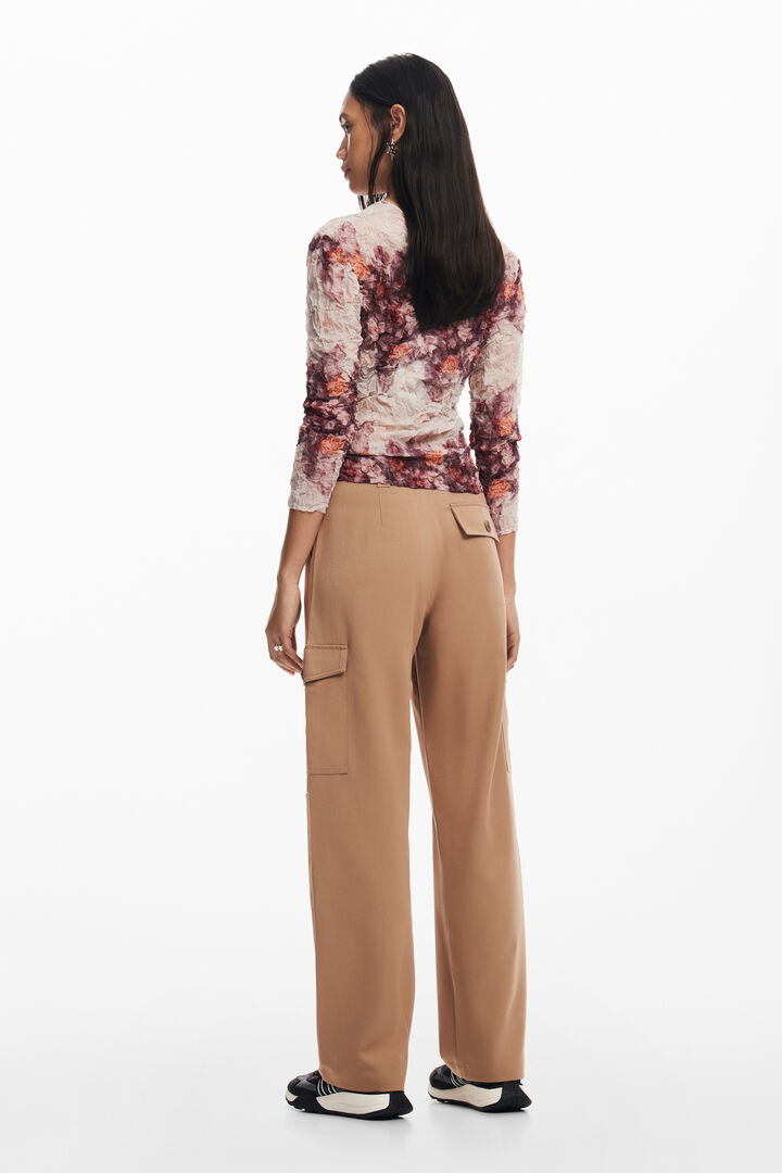 Textured floral blouse | Desigual