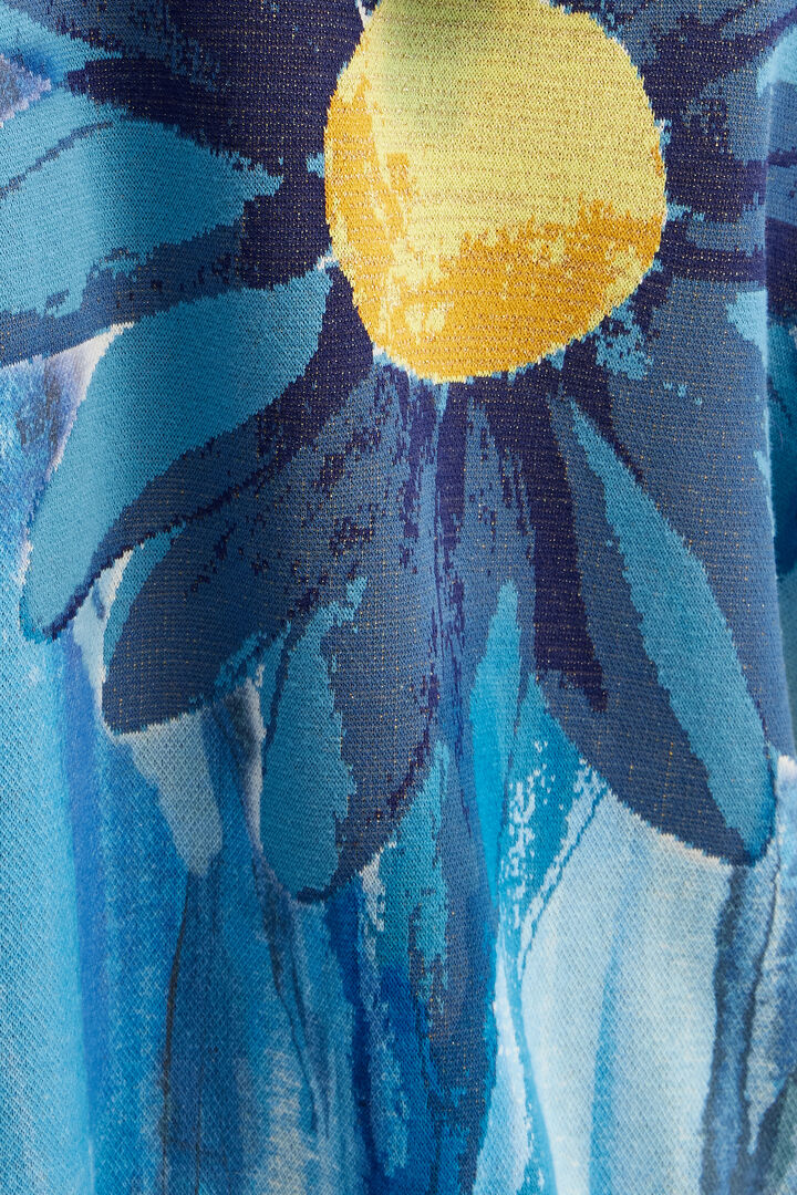 Oversize daisy zip hoodie | Desigual