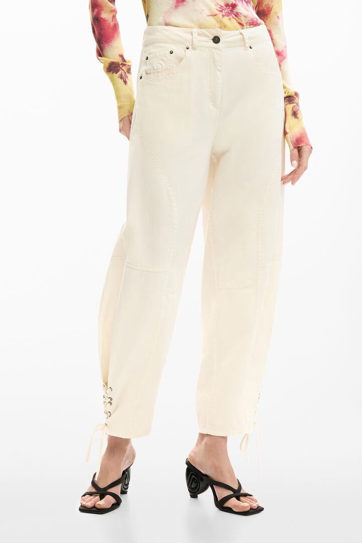 Trousers with ties | Desigual