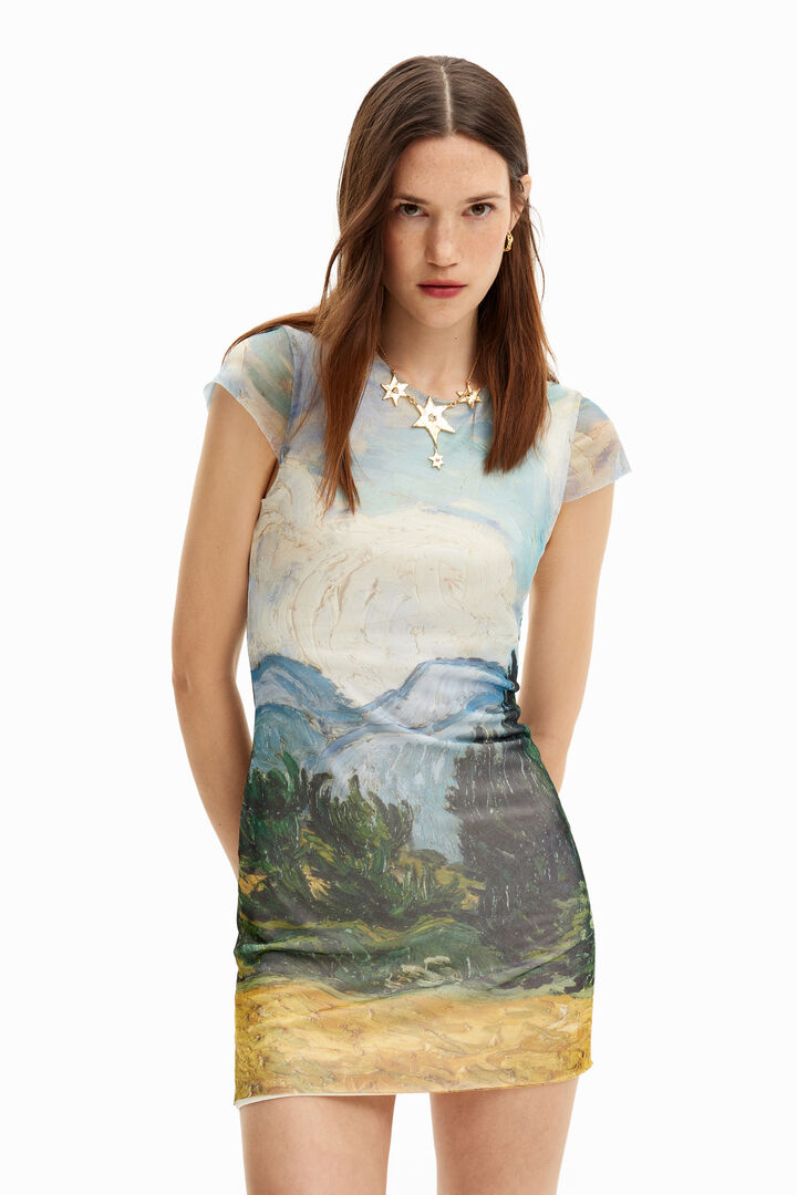 Vestito corto Van Gogh | Desigual