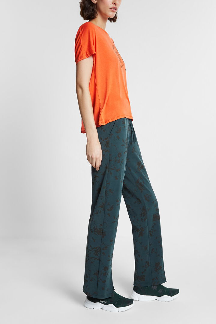 T-shirt with pleated back | Desigual