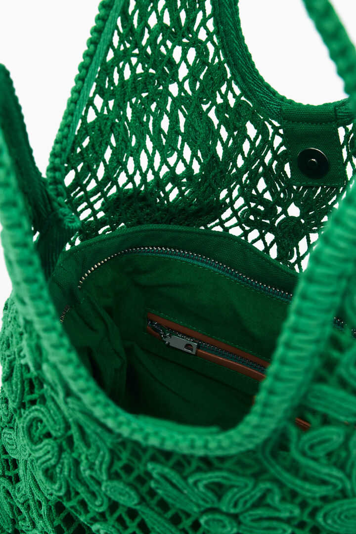 Medium crochet shoulder bag | Desigual