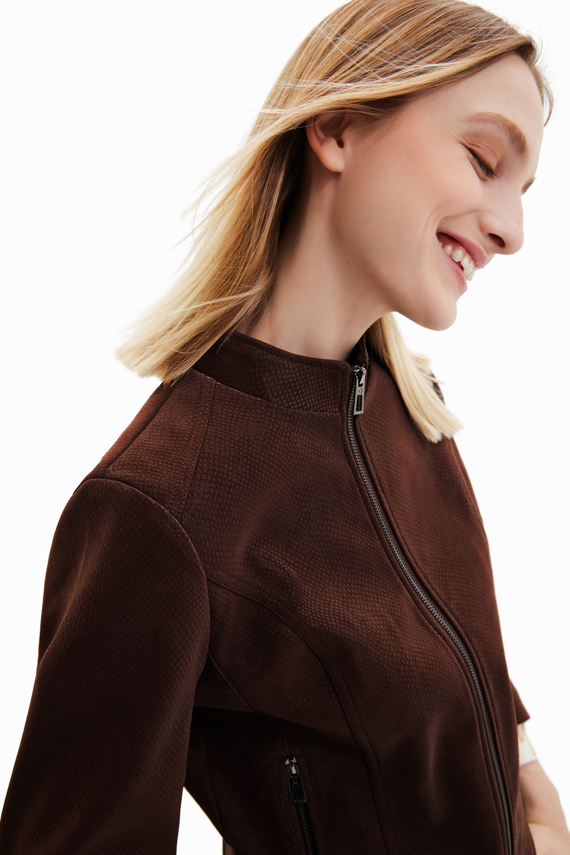 Suede-effect jacket | Desigual.com