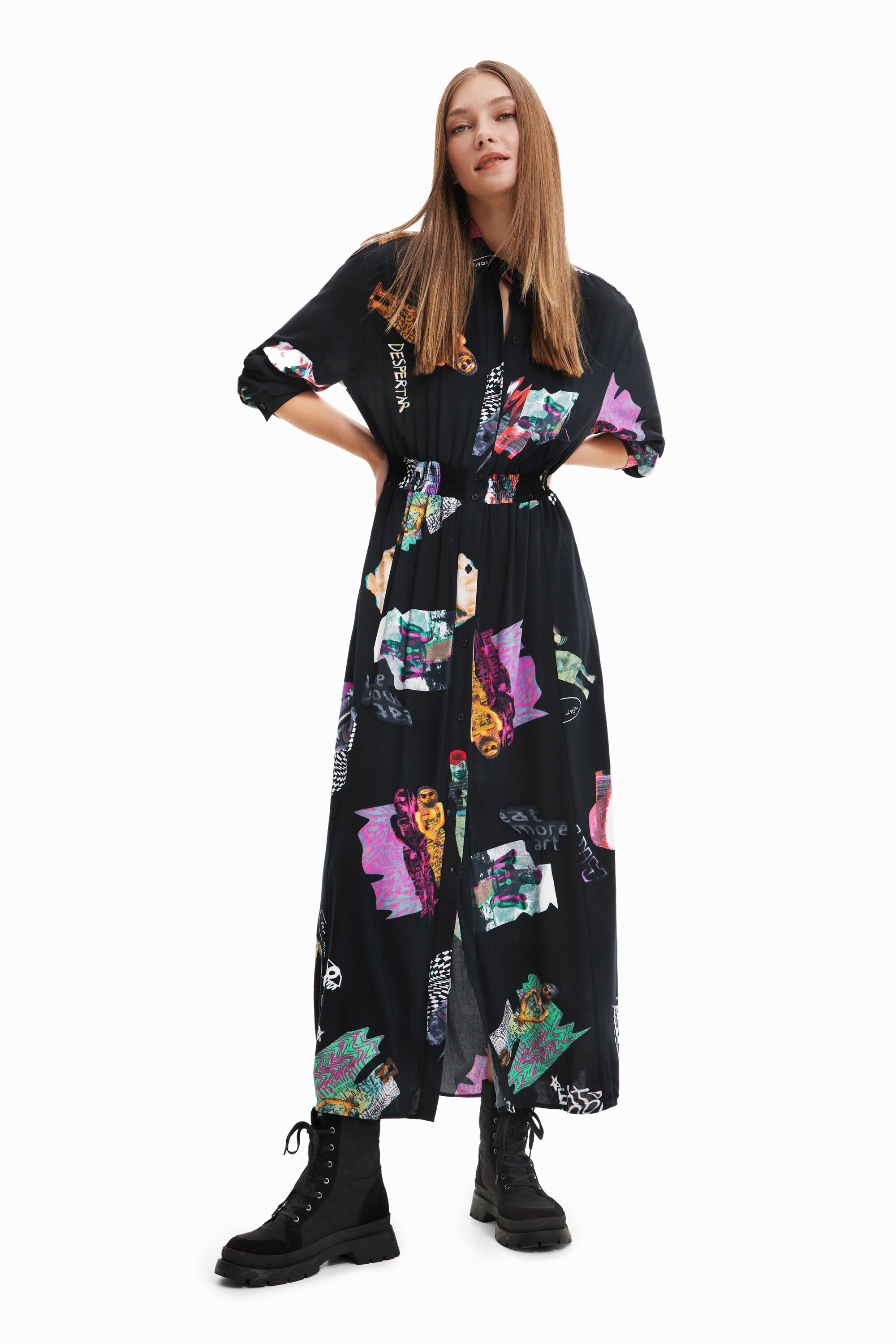 Vestido midi camisero