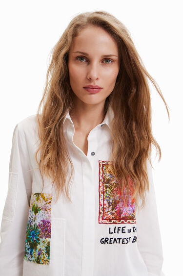 Embroidered patches shirt | Desigual