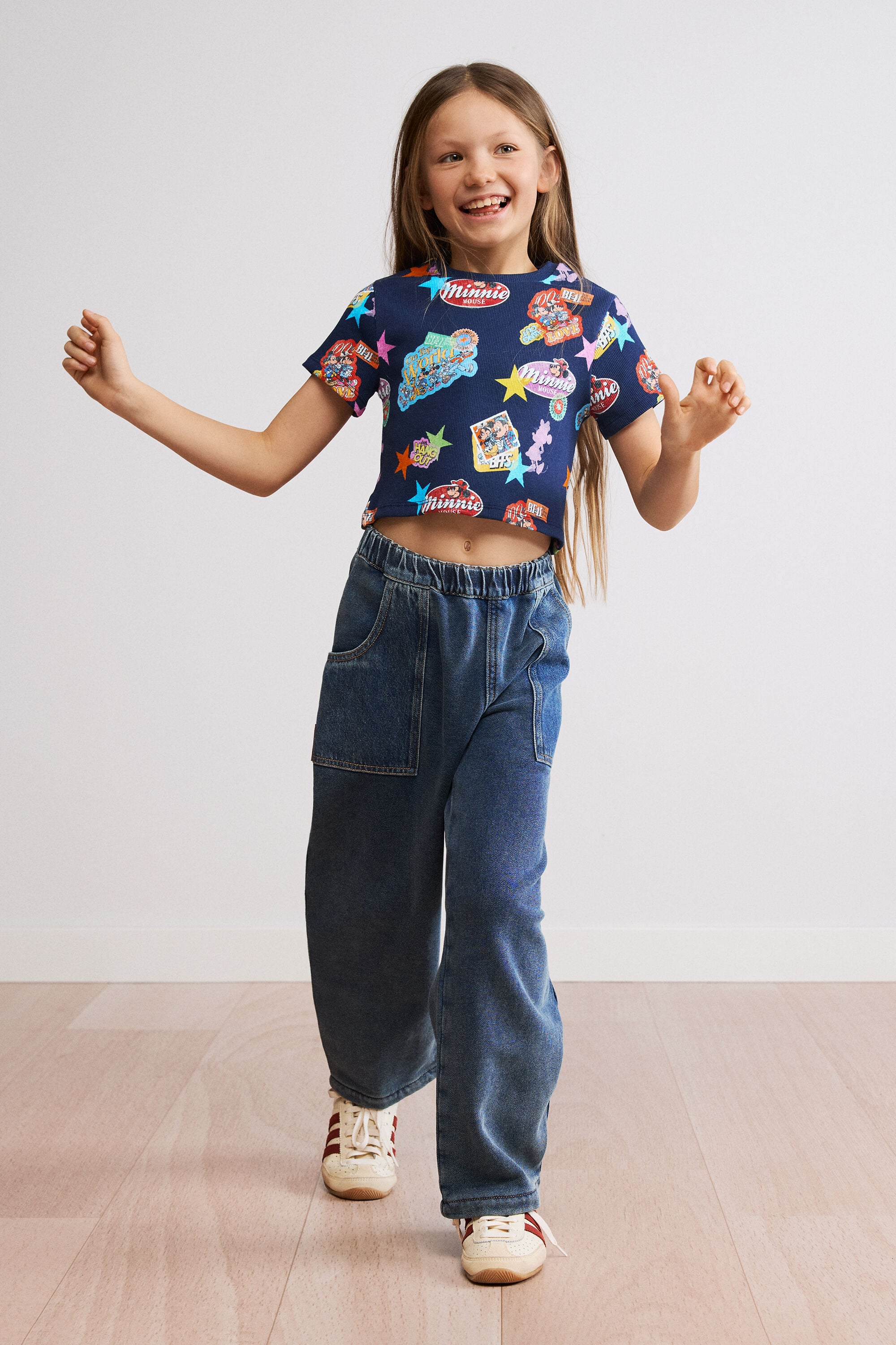 Bedrukte Minnie Mouse™ T-shirt - BLUE - 5/6