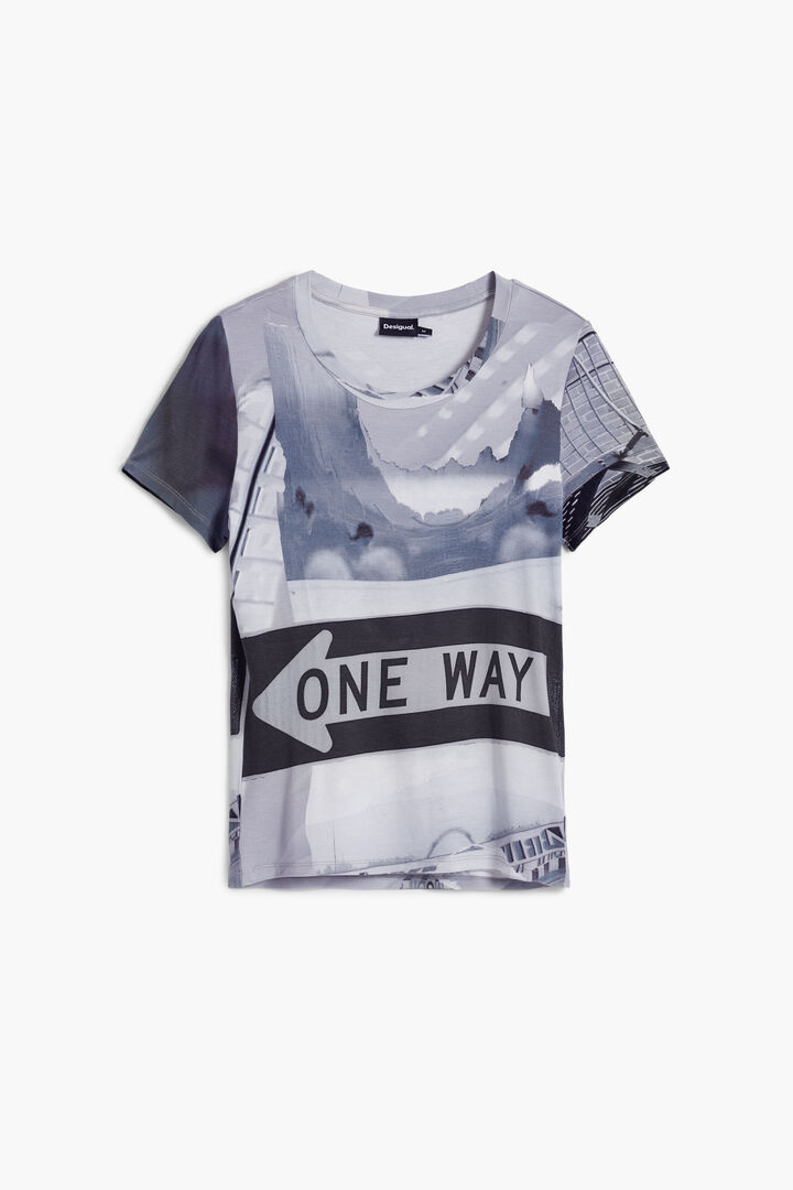 T-shirt à motif signalétique | Desigual