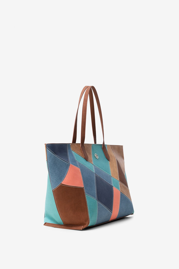 Suede and patch big bag | Desigual
