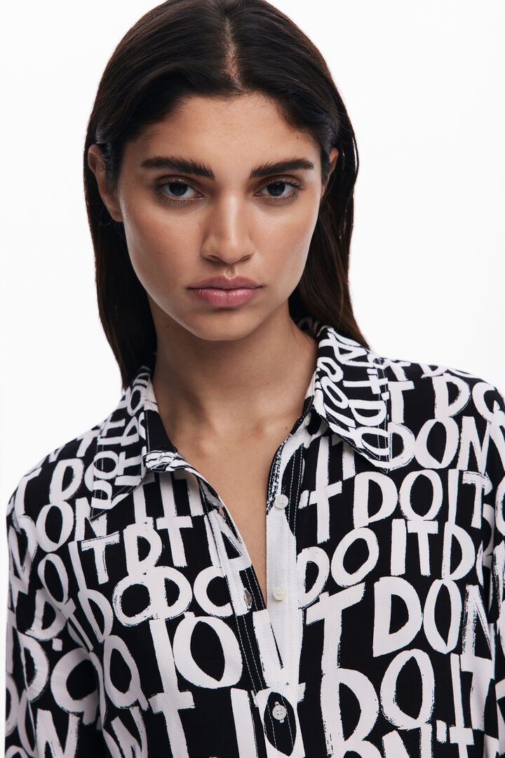 Vestido midi lettering | Desigual