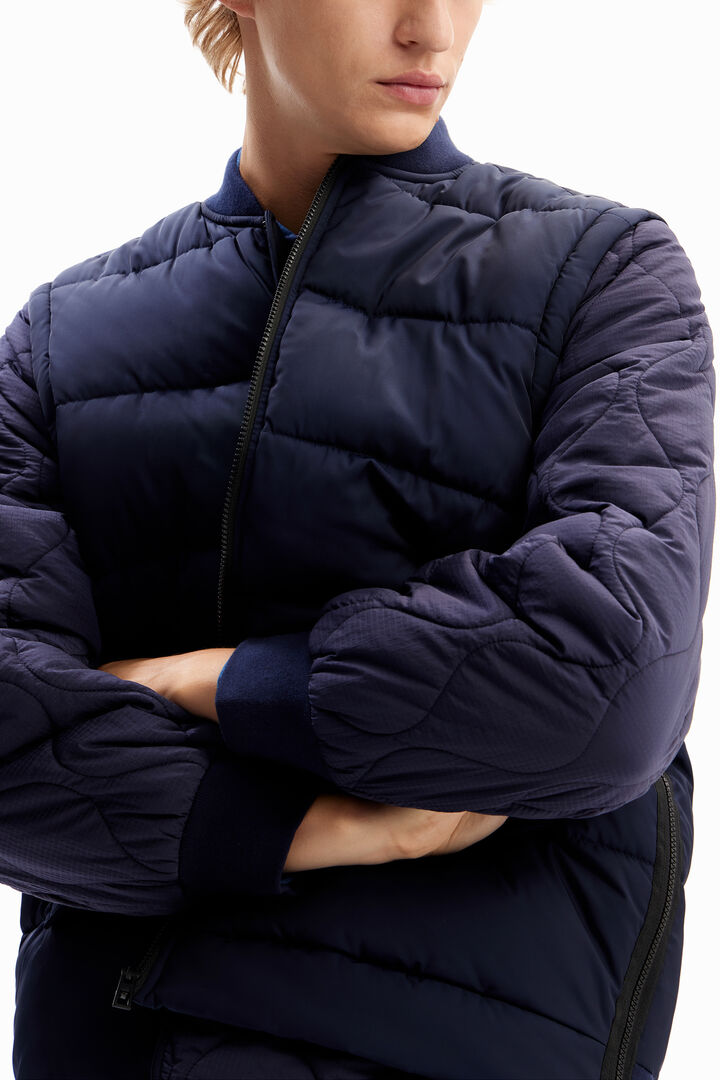 Bomber acolchada desmontable | Desigual