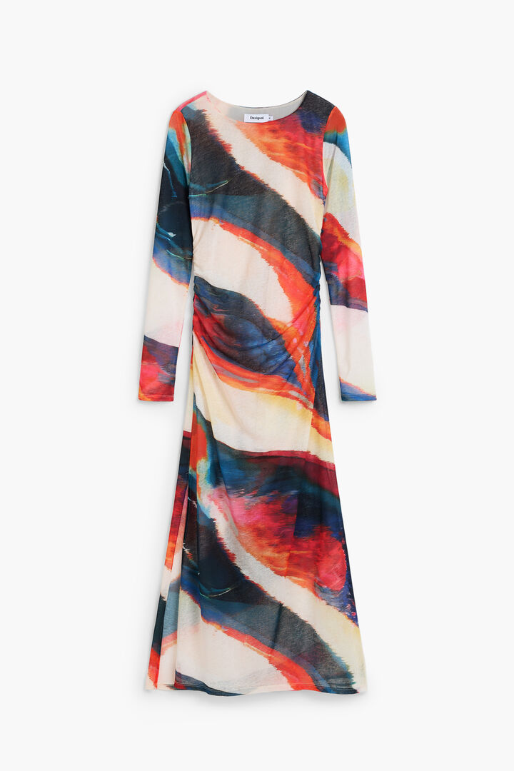 Long dress with waves | Desigual