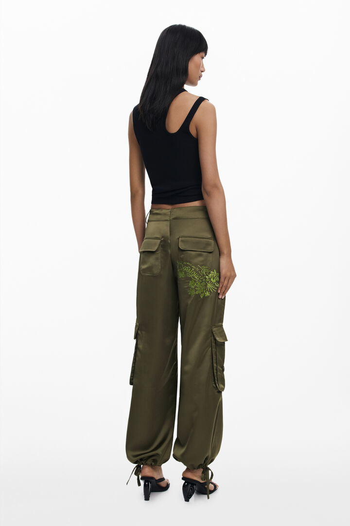 Satin cargo pants | Desigual