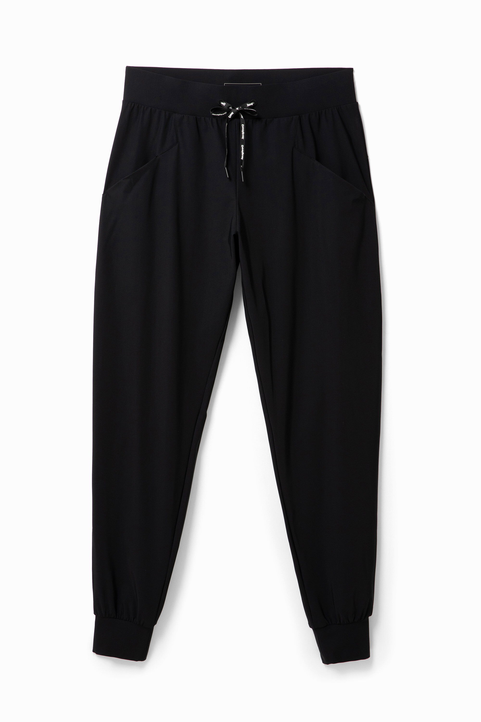 Straight trousers drawstring