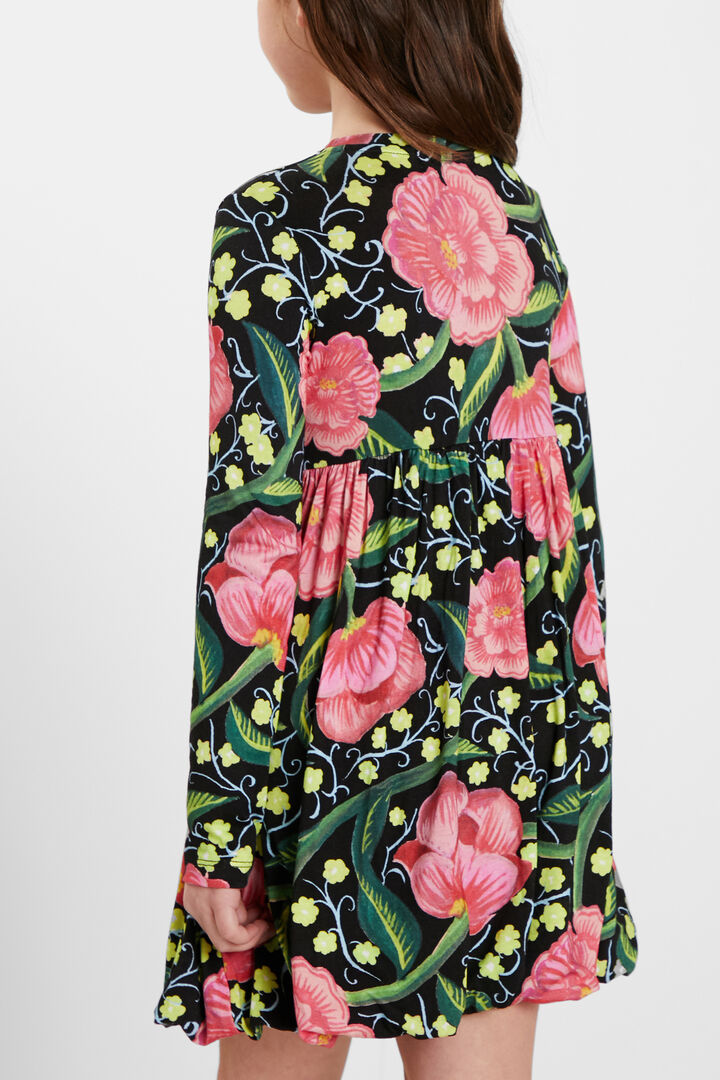 High-waist dress flowers | Desigual