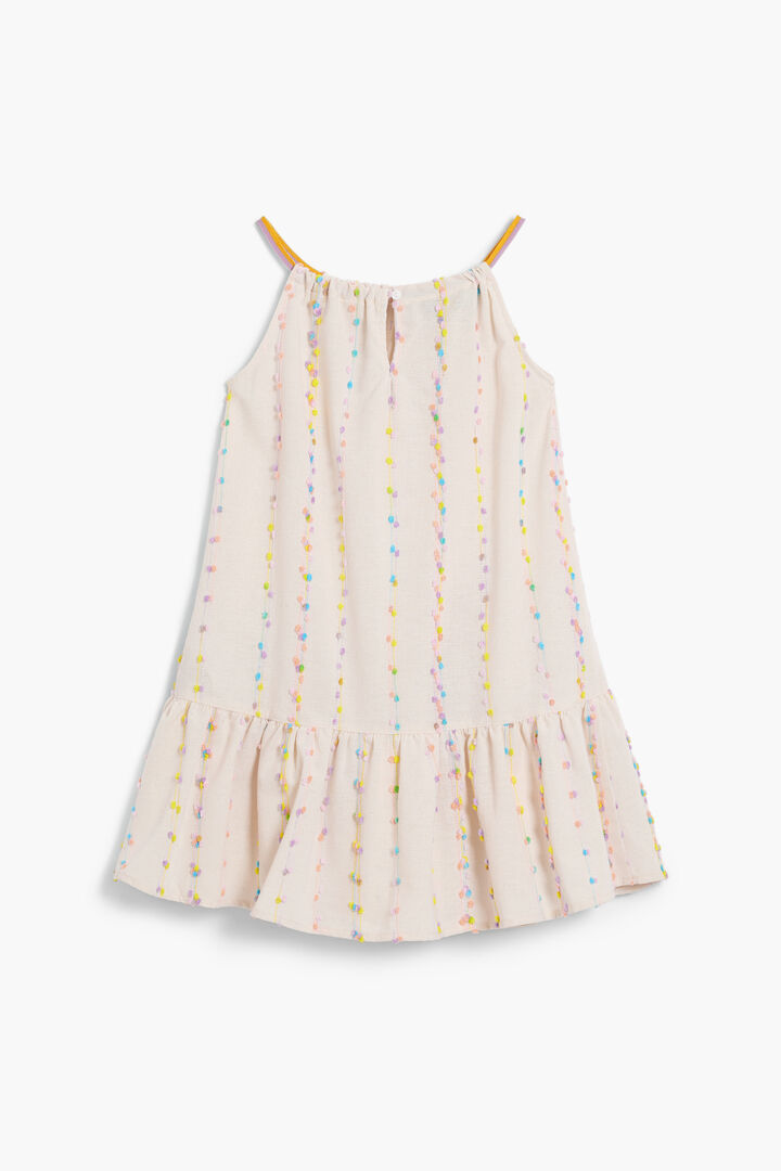 Dress with straps and pompoms | Desigual