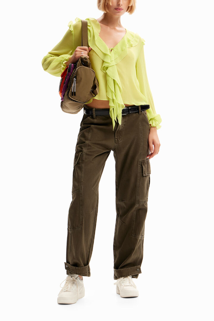 Ruffle tie blouse | Desigual