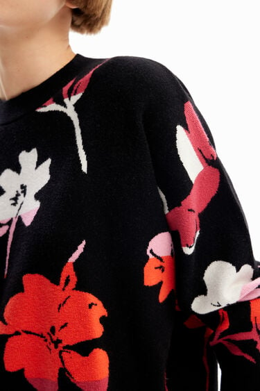 Oversize-Pullover Blumen | Desigual
