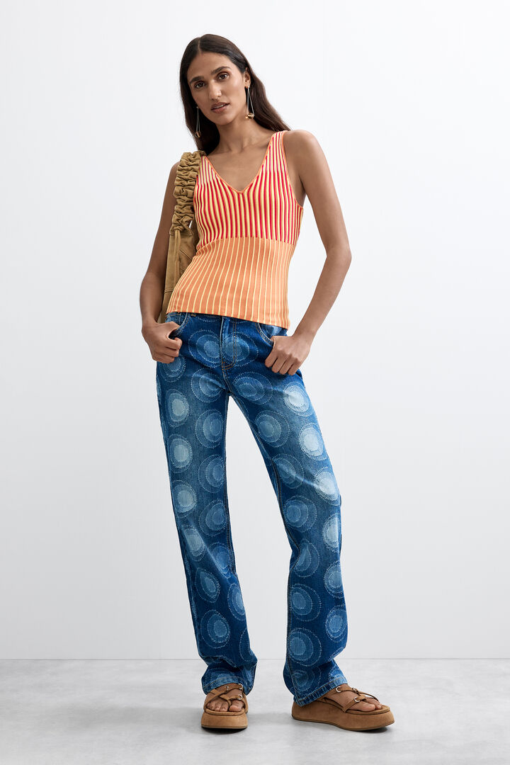 Pantal&oacute;n Vaquero Estampado
