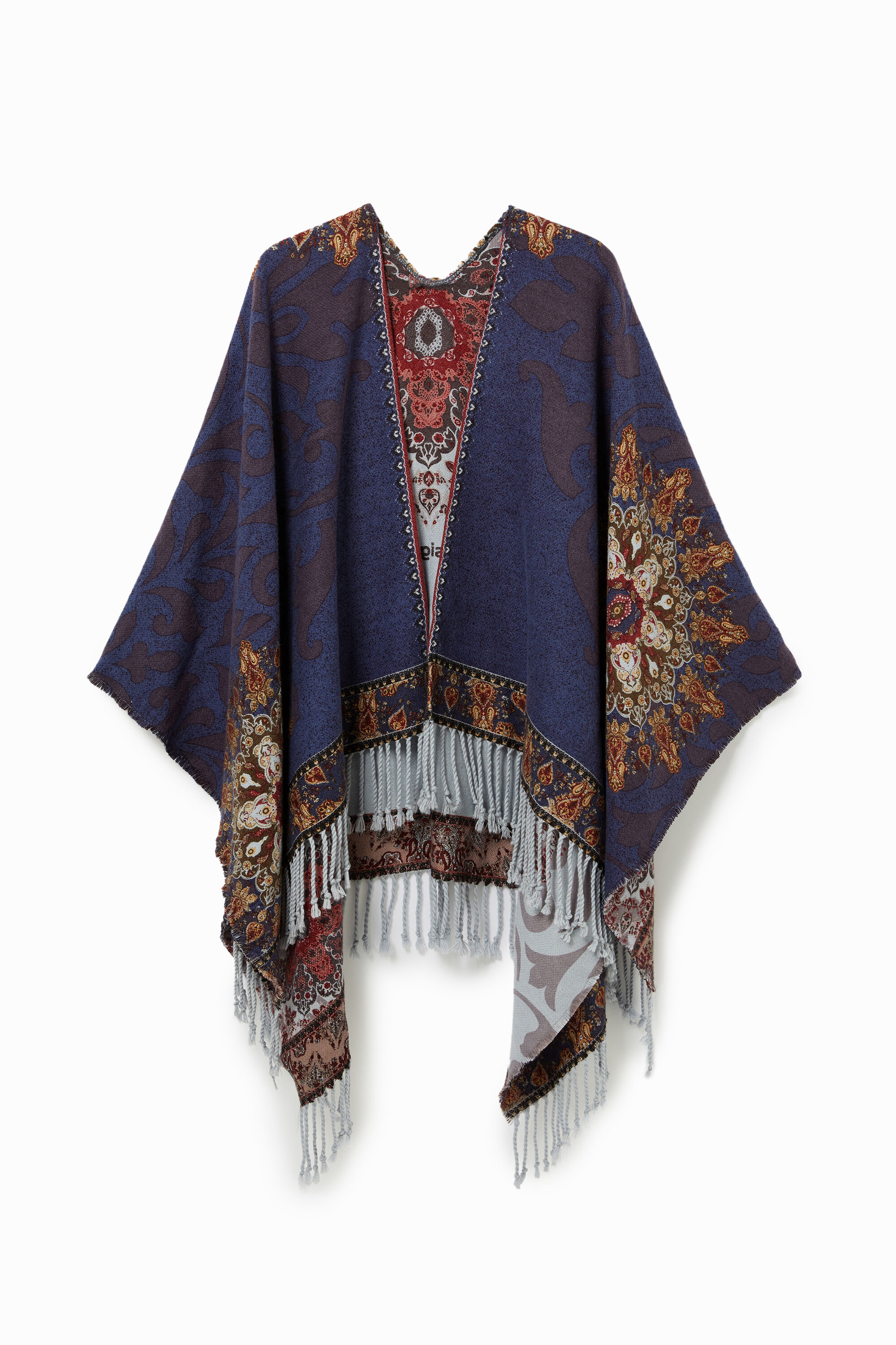 Reversible poncho tapestry