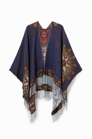 Reversible poncho tapestry | Desigual