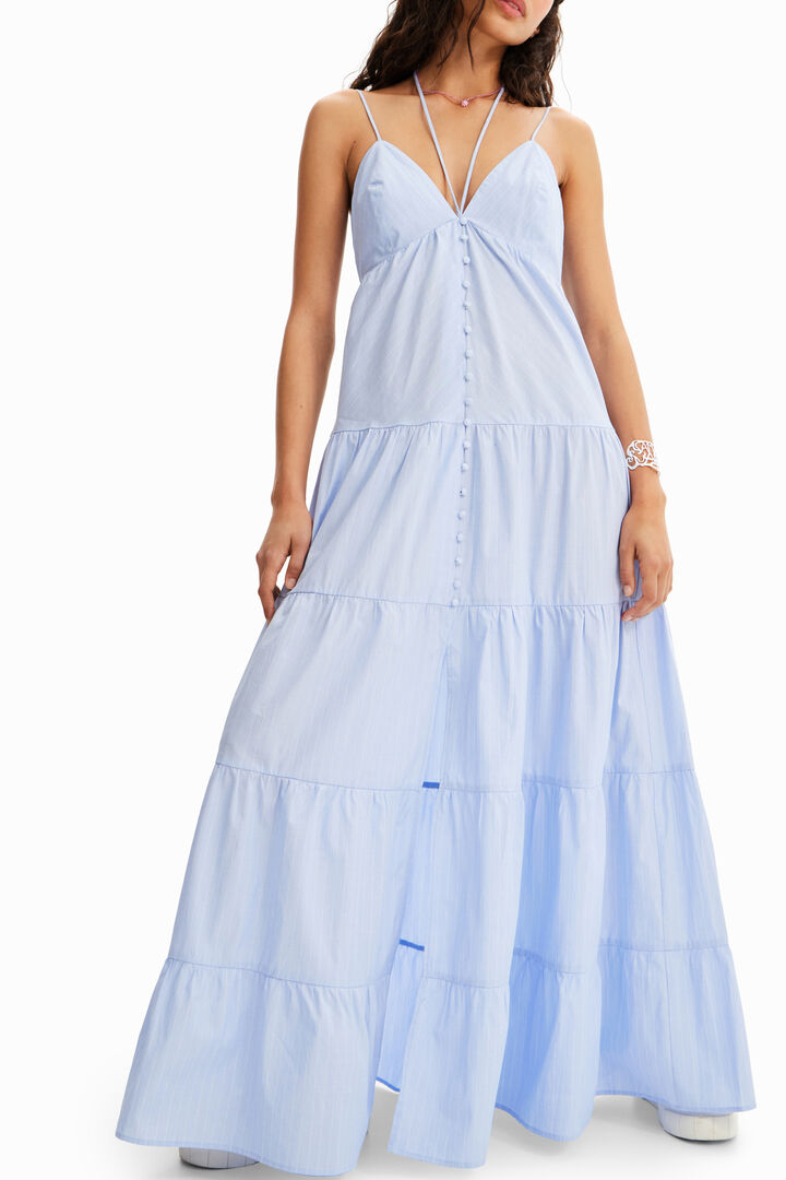 Vestit llarg ratlles | Desigual