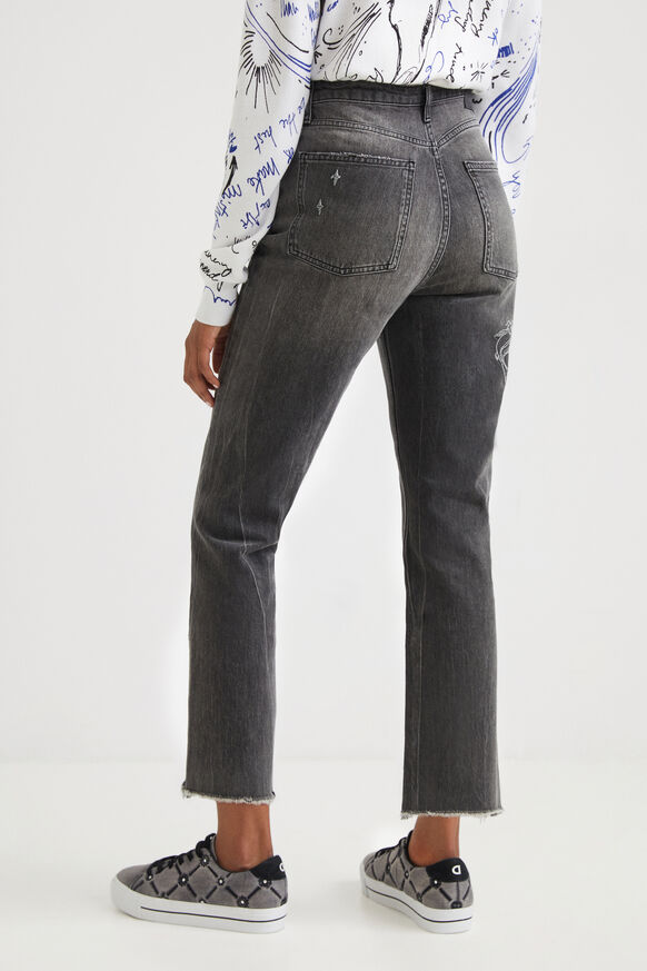 Cosmic straight cropped jeans | Desigual