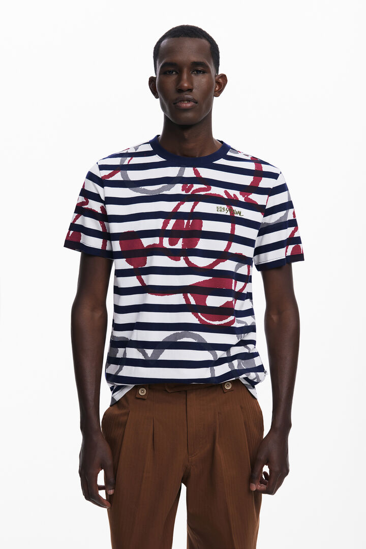 Camiseta rayas y Mickey