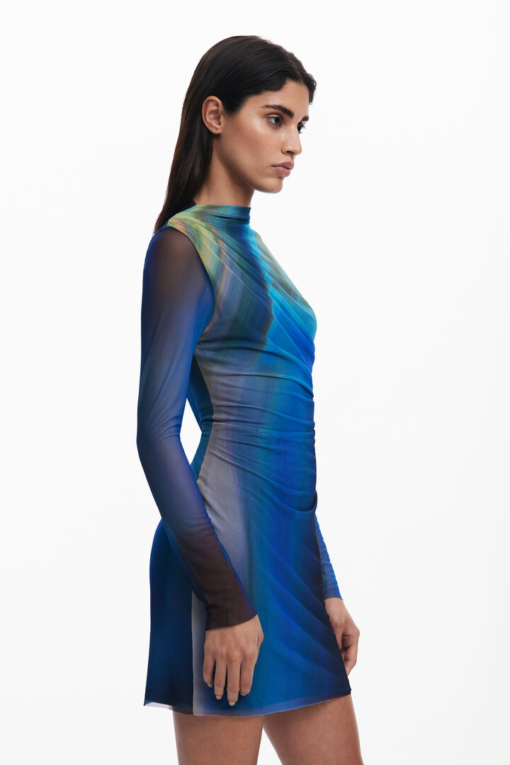 Draped tulle dress | Desigual