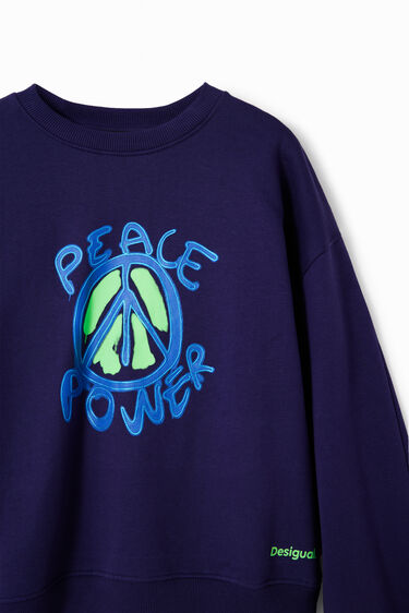Dessuadora oversize Peace | Desigual