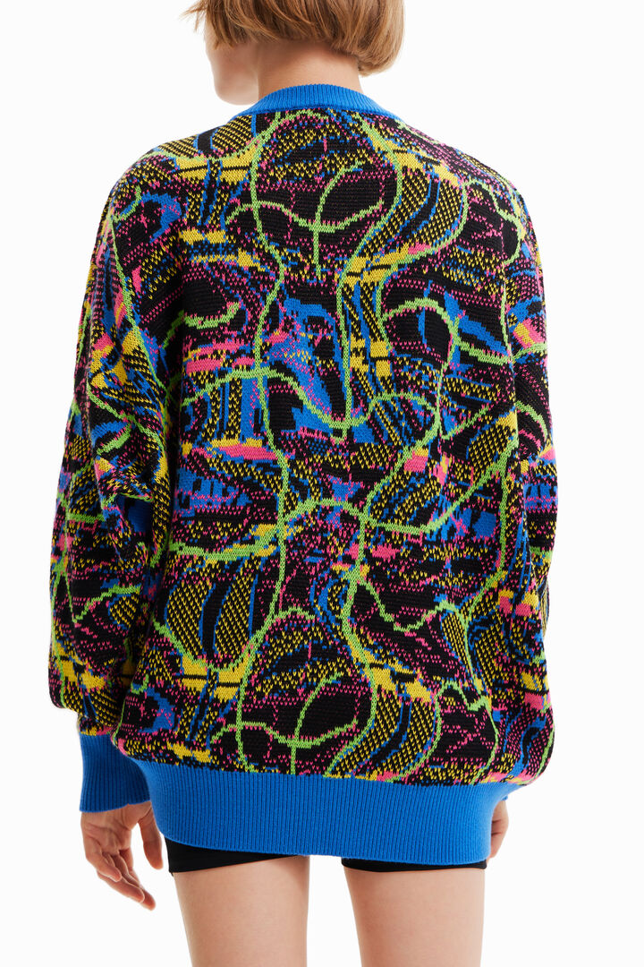 Jersei oversize jacquard María Escoté | Desigual