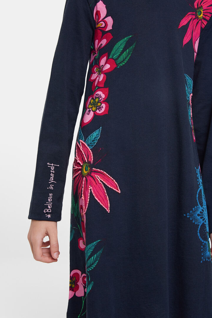 Vestido camiseiro bordado | Desigual