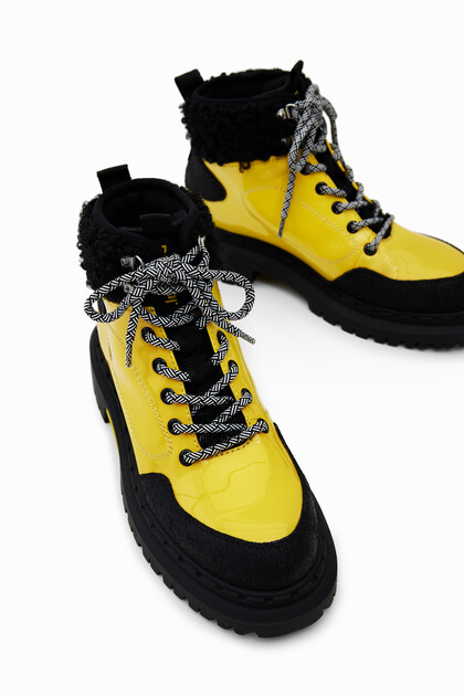 Lace-up trekking boots