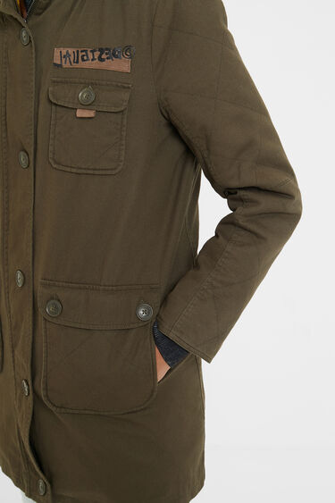 Parca militar coll pèl | Desigual
