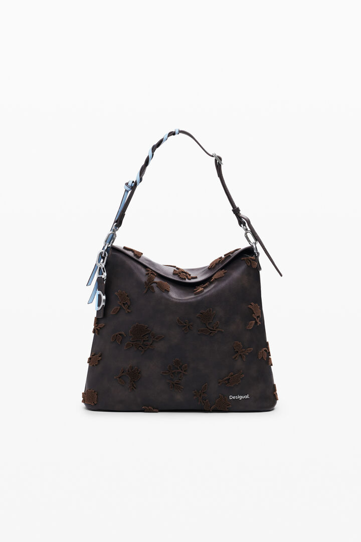 Großer umwandelbarer Rucksack mit Flockdruck | Desigual