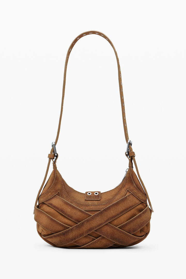 Medium leather bag with buckles | Desigual