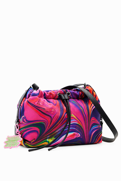 Midsize psychedelic crossbody bag
