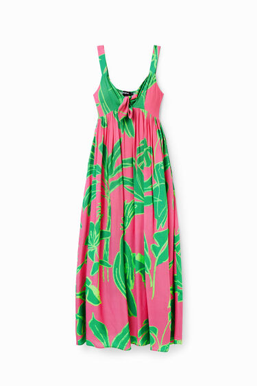 Vestido largo escote corazón | Desigual