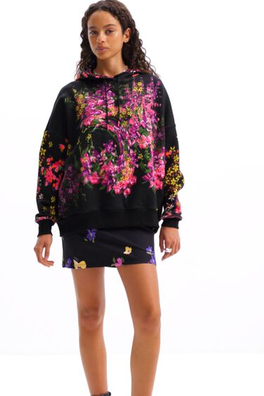 Sudadera oversize flores | Desigual