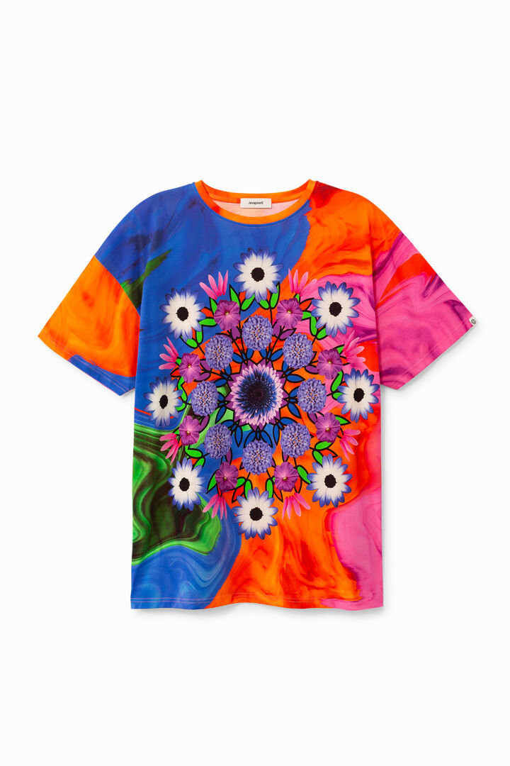 T-shirt unissexo psicadélica com mandala | Desigual
