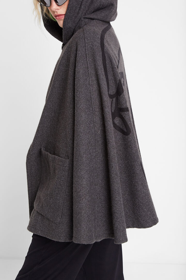 Cloth poncho hood | Desigual
