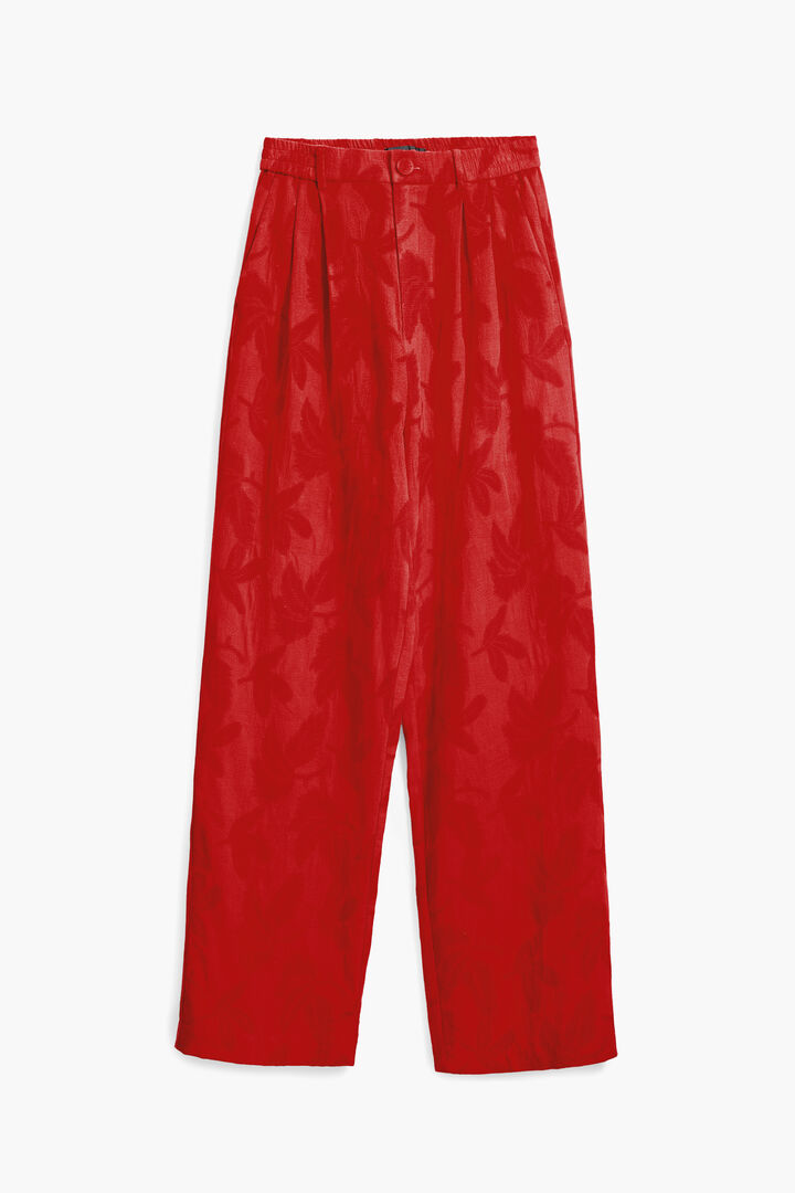 Printed pleated trousers | Desigual