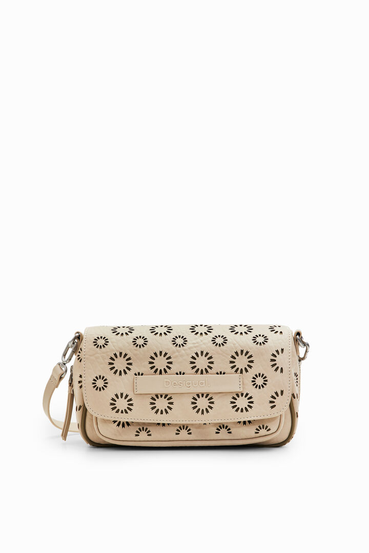 M die-cut floral crossbody bag | Desigual